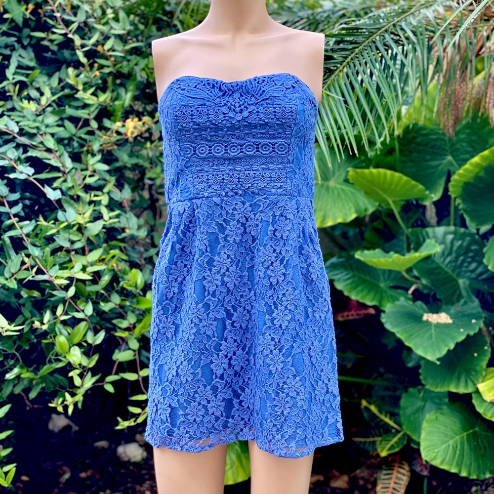 Free People Lace Strapless Dress